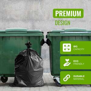 Ecobag 20 Pack 240L Eco-Friendly Wheelie Bin Liners - 18 Micron