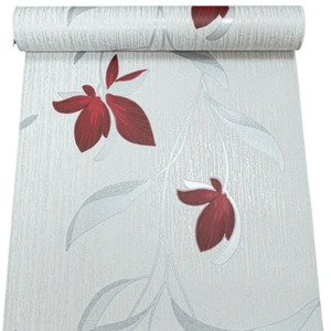 White Silver Floral Metallic Glitter Wallpaper