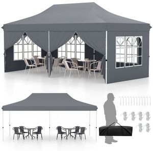 6 Sidewall Zippered Garden Gazebo