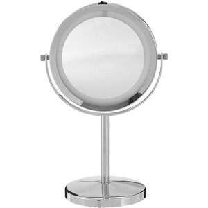Clara Chrome LED Table Mirror