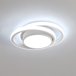 GOECO LED Ceiling Light, Round Ceiling Light, 32 W, for Bedroom, Hallway