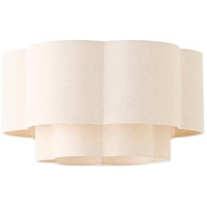Nora 2 Tier Linen Scallop Shade - Natural / No