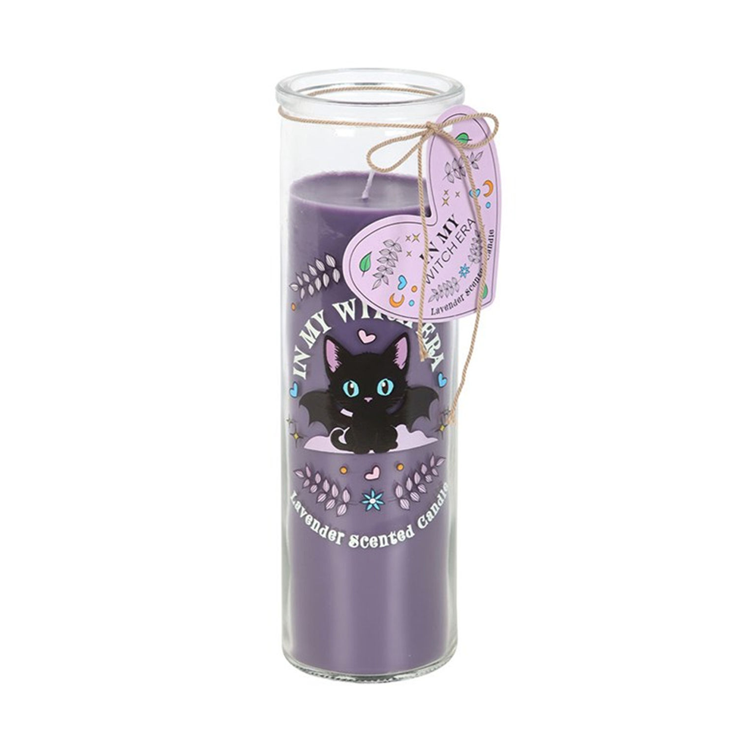 Something Different Of Whiskers And Wings Lavender Tube Candle - Blue-Purple