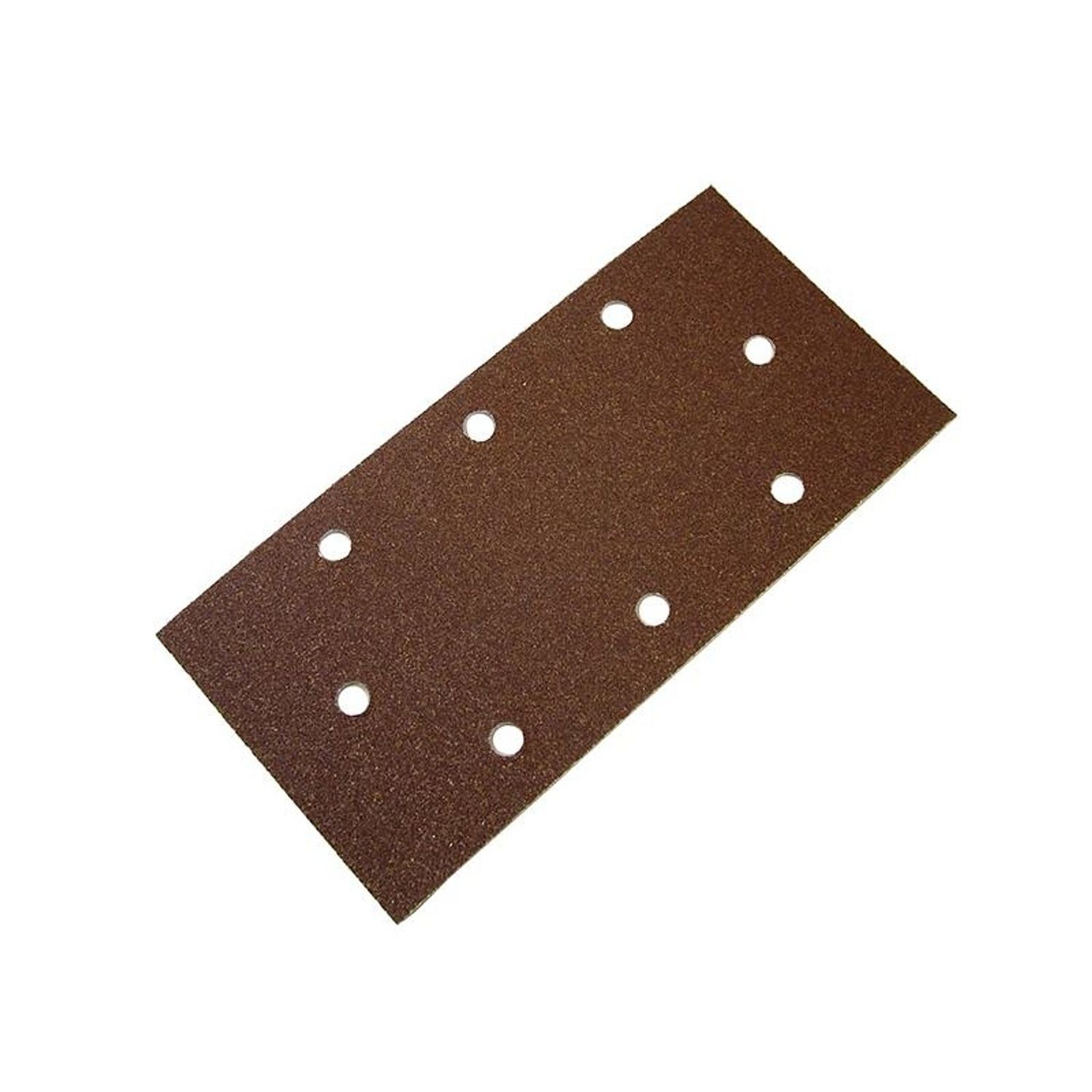 Faithfull 1/3 Sanding Sheet B/D Hook & Loop Holed Assorted (Pack 5) - Multi Colour