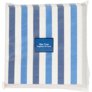 Pack of 20 Blue Tone Party Napkins
