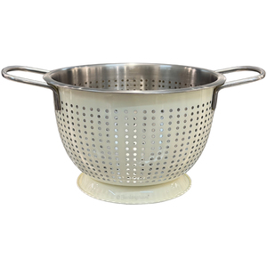 Buckingham Stainless Steel Cream Tropical Deep Colander, 20 cm