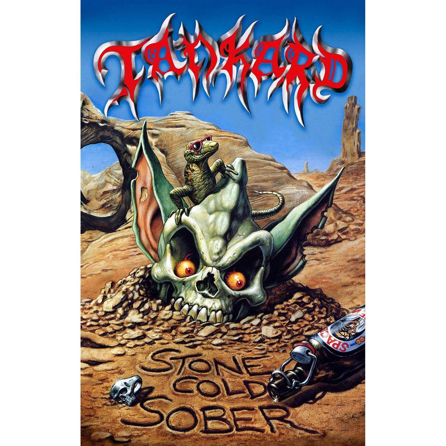 Tankard Stone Cold Sober Textile Poster - Multicoloured