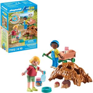 Playmobil Children with Hedgehog family