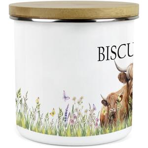 Highland Cow & Calf Large Kitchen Storage Canister