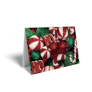 Candy Cane Christmas Cards 150 Pack