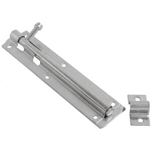 Dzina Steel Sliding Tower Door Bolt 150mm x 40mm (6 Inch) BZP, Pack of 1