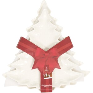 Pack of 2 Christmas Tree Platters