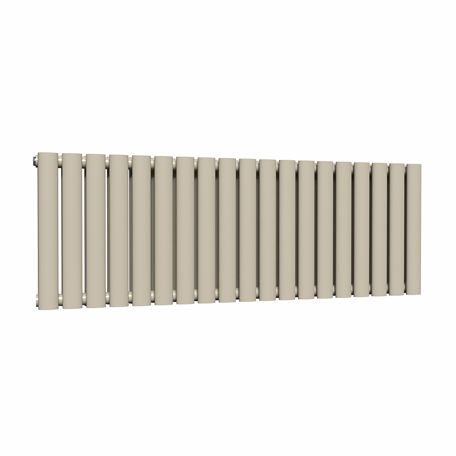 Lux Heat Oval Horizontal Radiator Moon Dust 400Mm X 1140Mm Double - Moon Dust