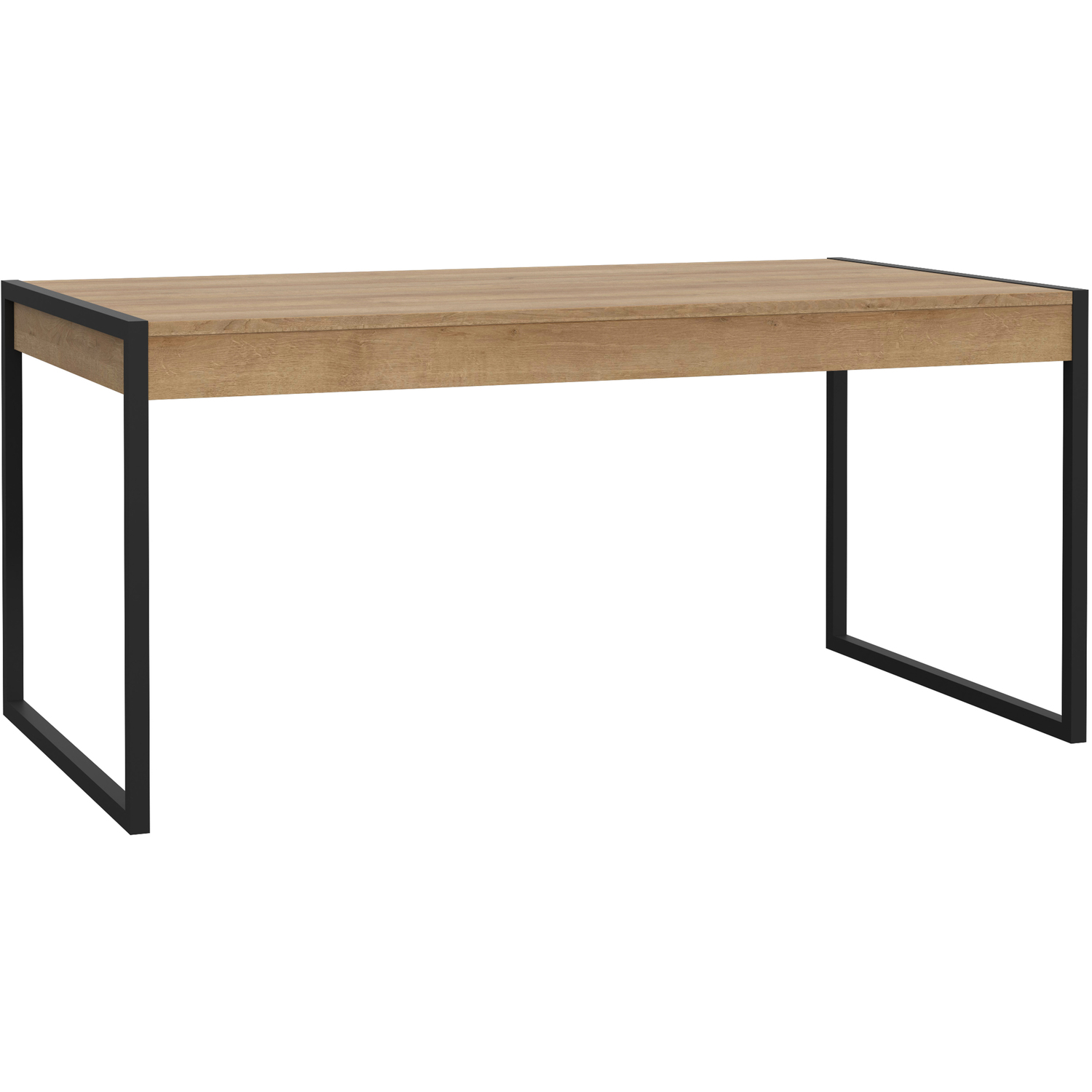 Furniture To Go High Rock Dining Table In Riviera Oak - Black & Riviera Oak