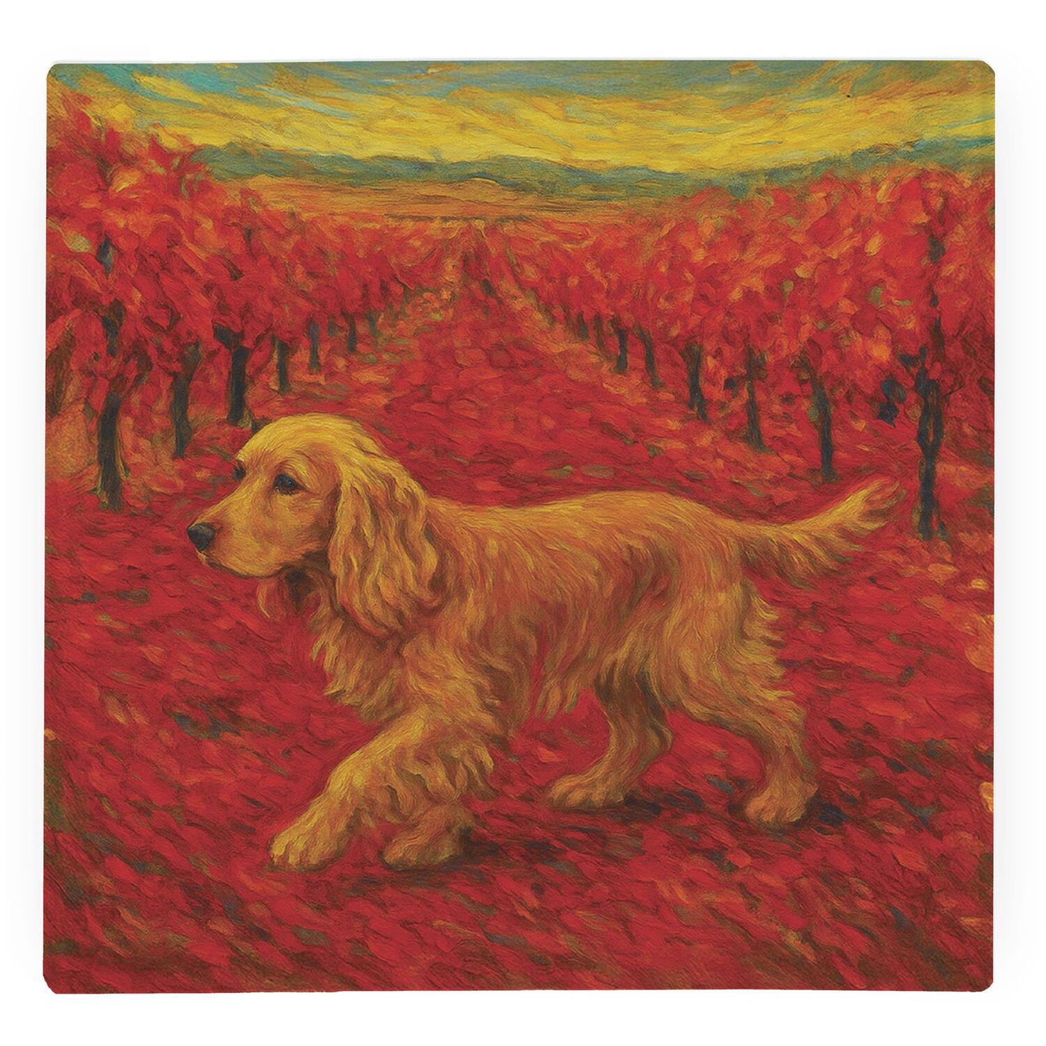 Image of Van Gogh Cocker Spaniel Large Square&hellip;
