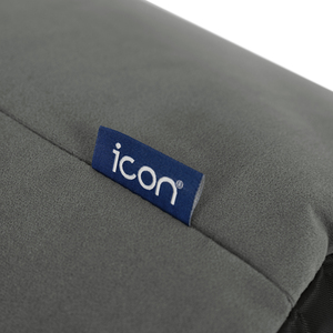 Grey icon Milano Round Velvet Pouffe shot 19506914