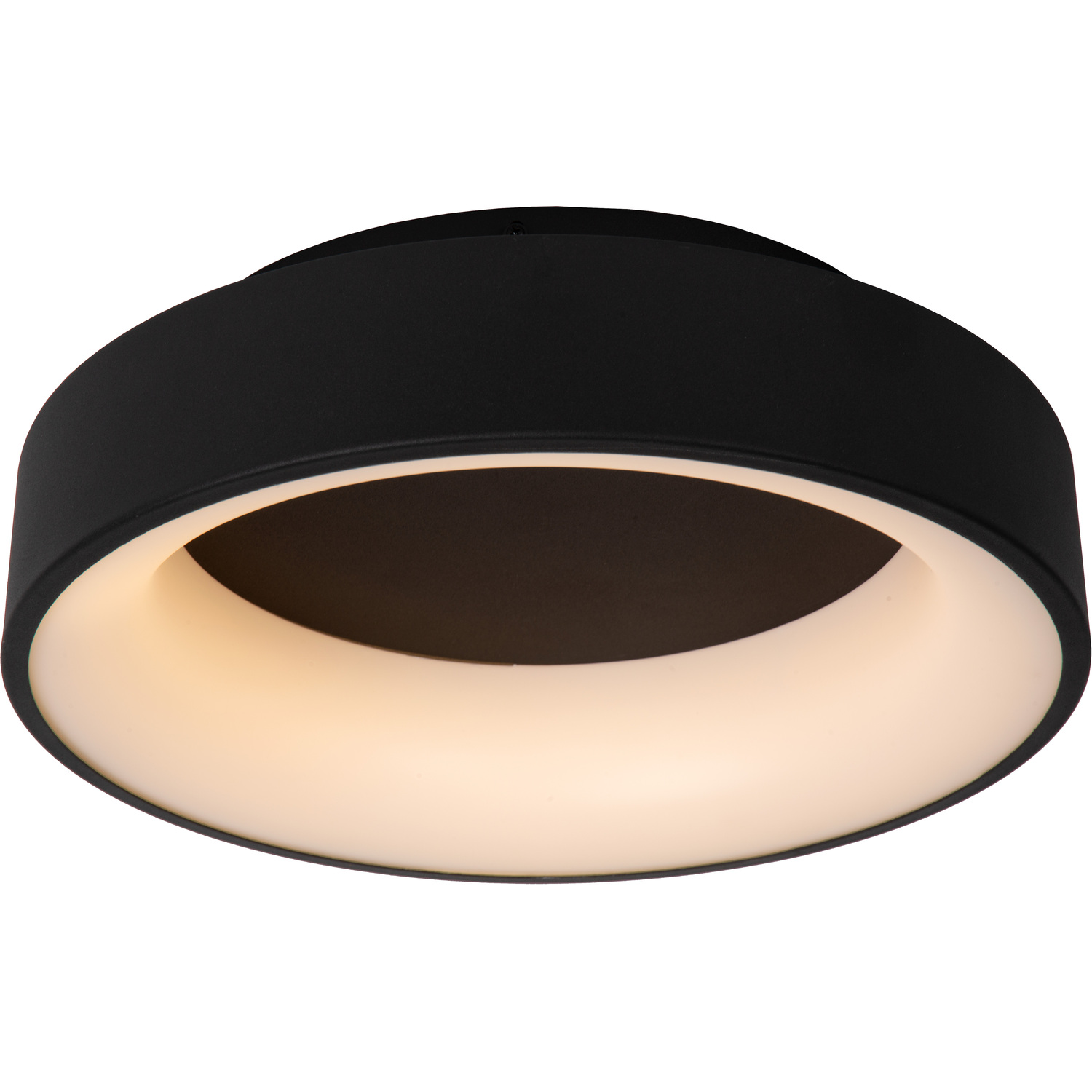 Mirage Modern Flush ceiling light - Ø 38cm - LED Dim. - 1x22W 2700K - Black - Image 2