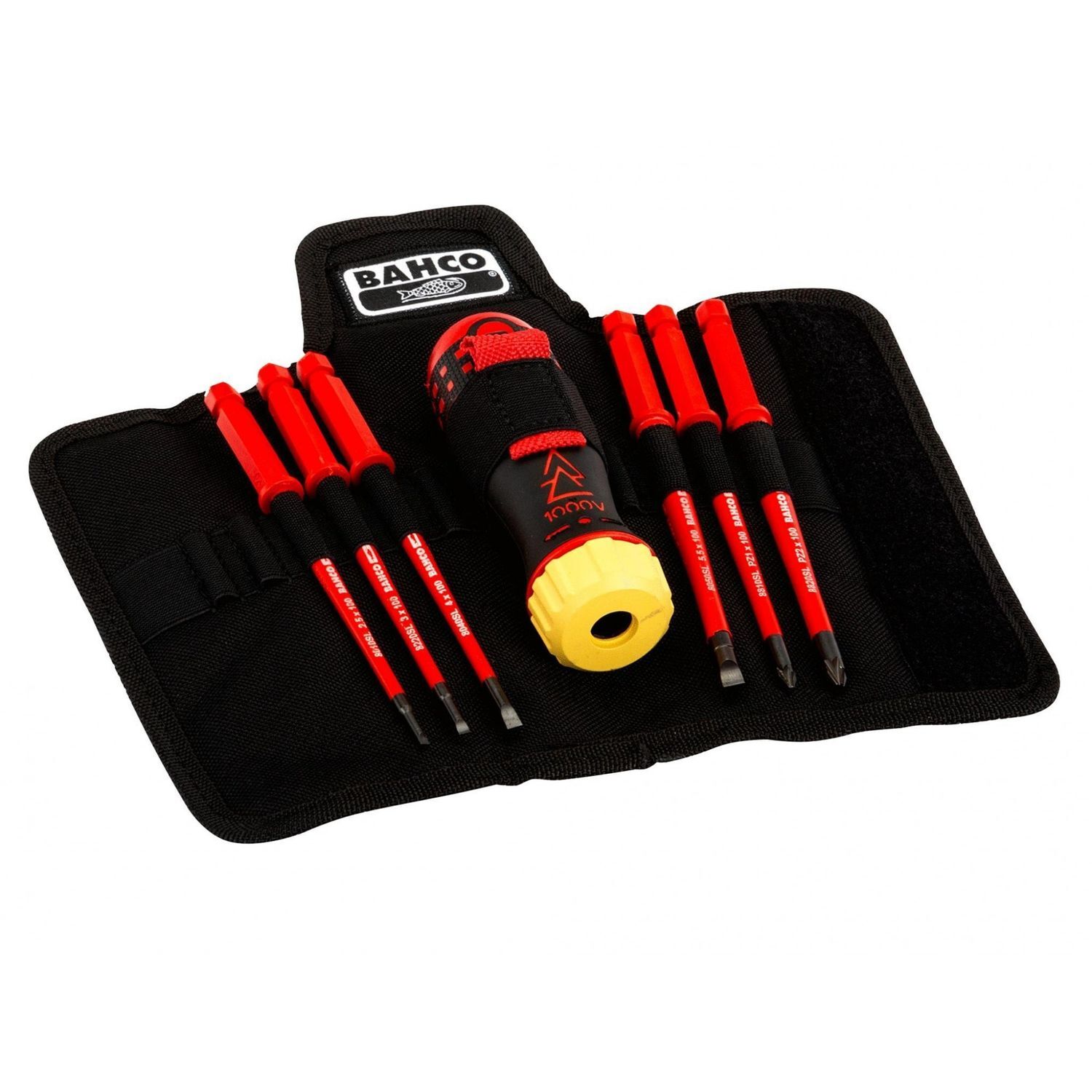 Bahco Insulated Ratcheting Screwdriver Set, 6 Piece - Multi Colour