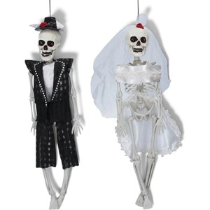 Mr and Mrs Skeleton Wedding Halloween Decorations