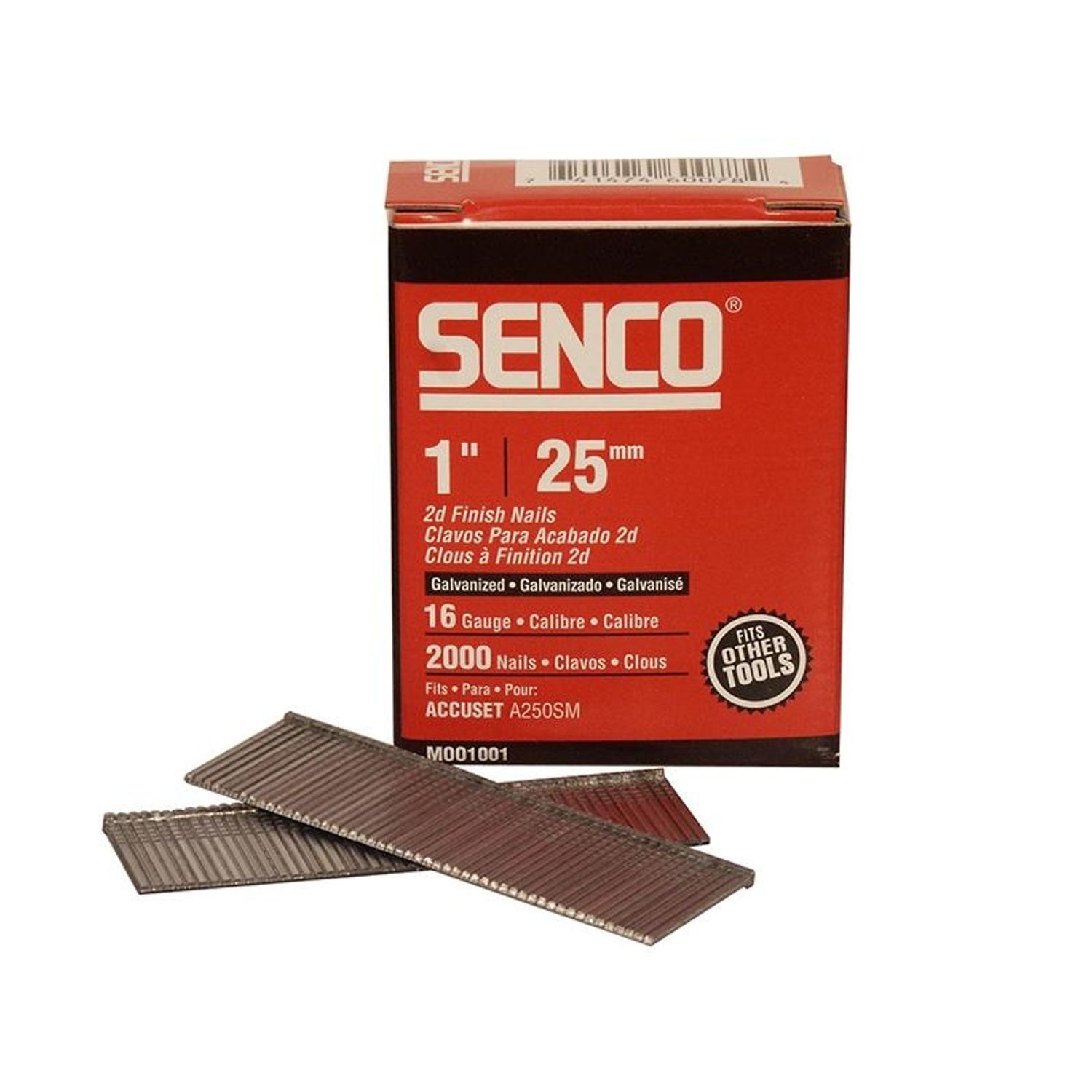 Senco 16 Gauge Galvanised Straight Brad Nails B - Galvanised Straight