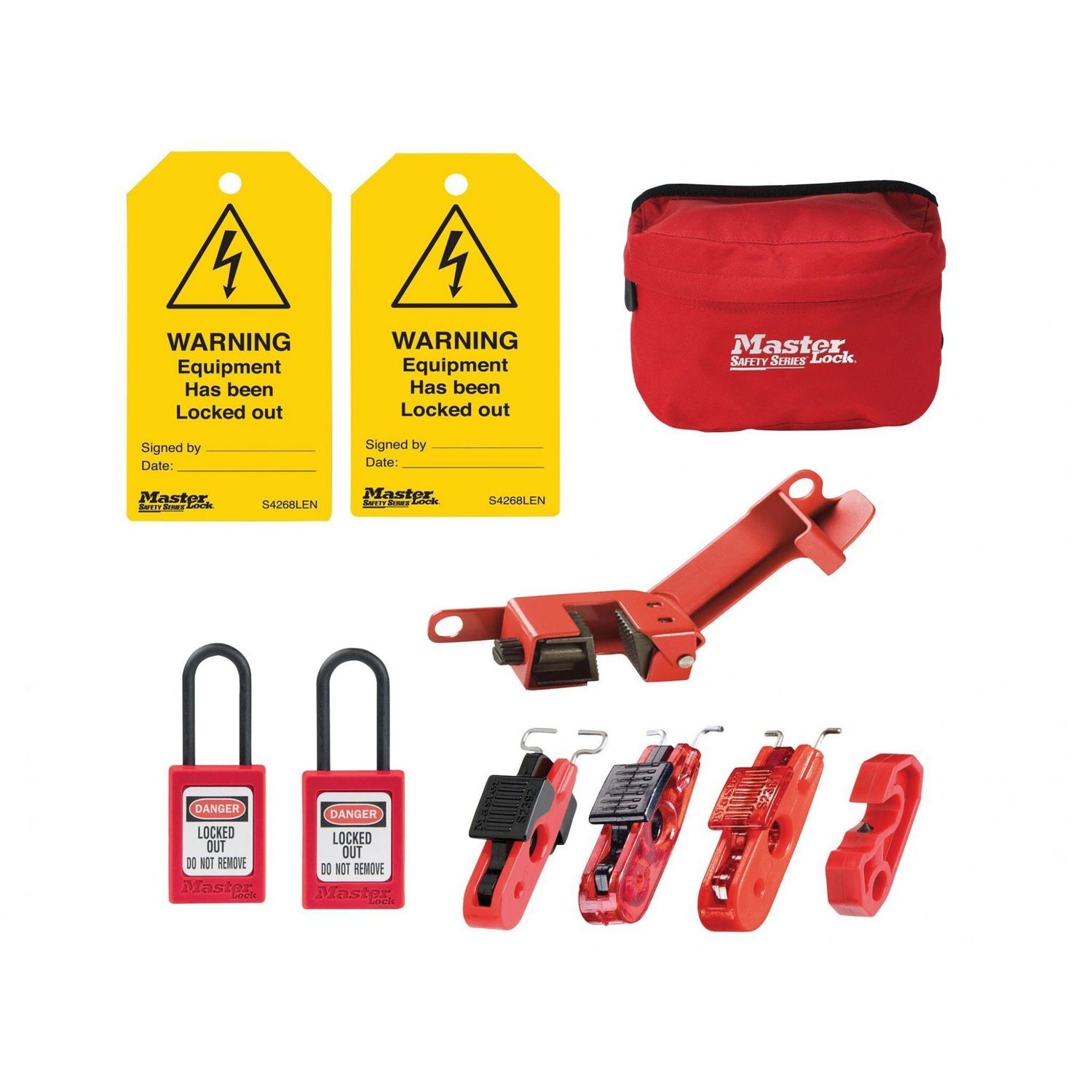 Master Lock Electrical Lockout Kit, 9 Piece A - Multi Colour