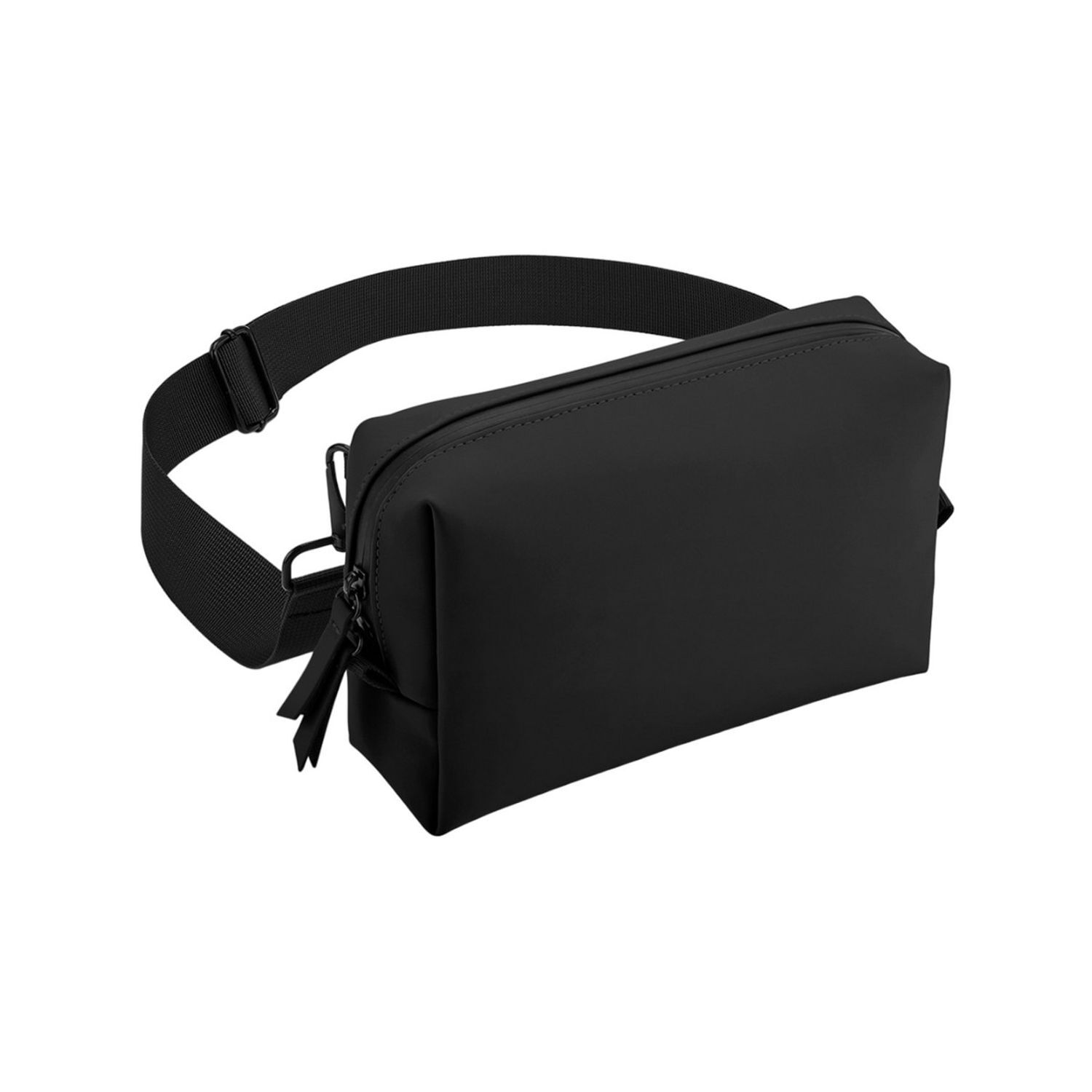 Bagbase Matte Pu Coating Crossbody Bag A - Black