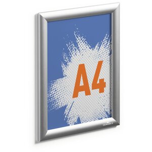 Outdoor Snap Frame Weatherproof Poster Holder Notice Board - A4 Silver