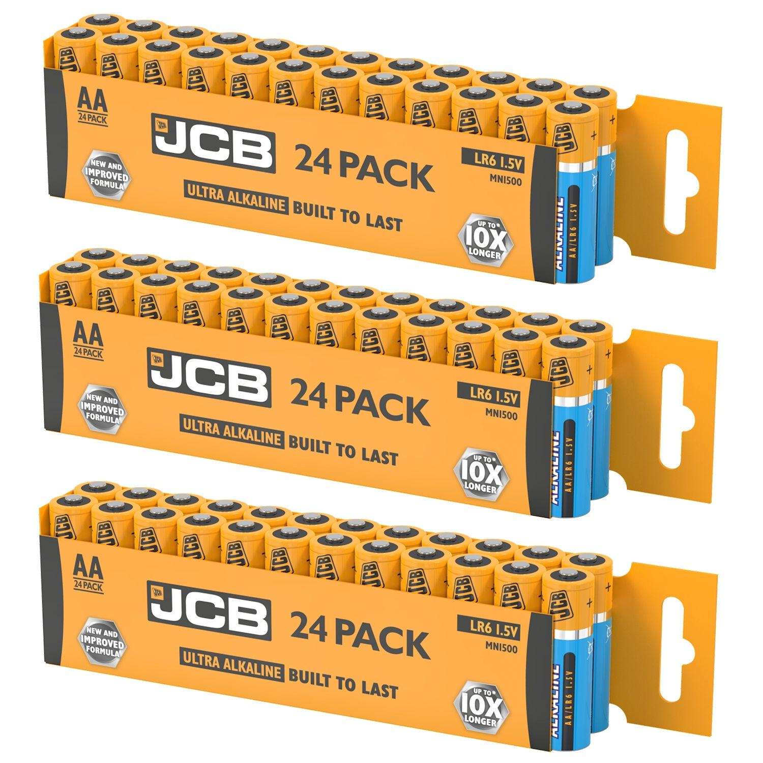 72 Pack JCB Ultra Alkaline AA Batteries Perfect for TV Remotes - Image 2