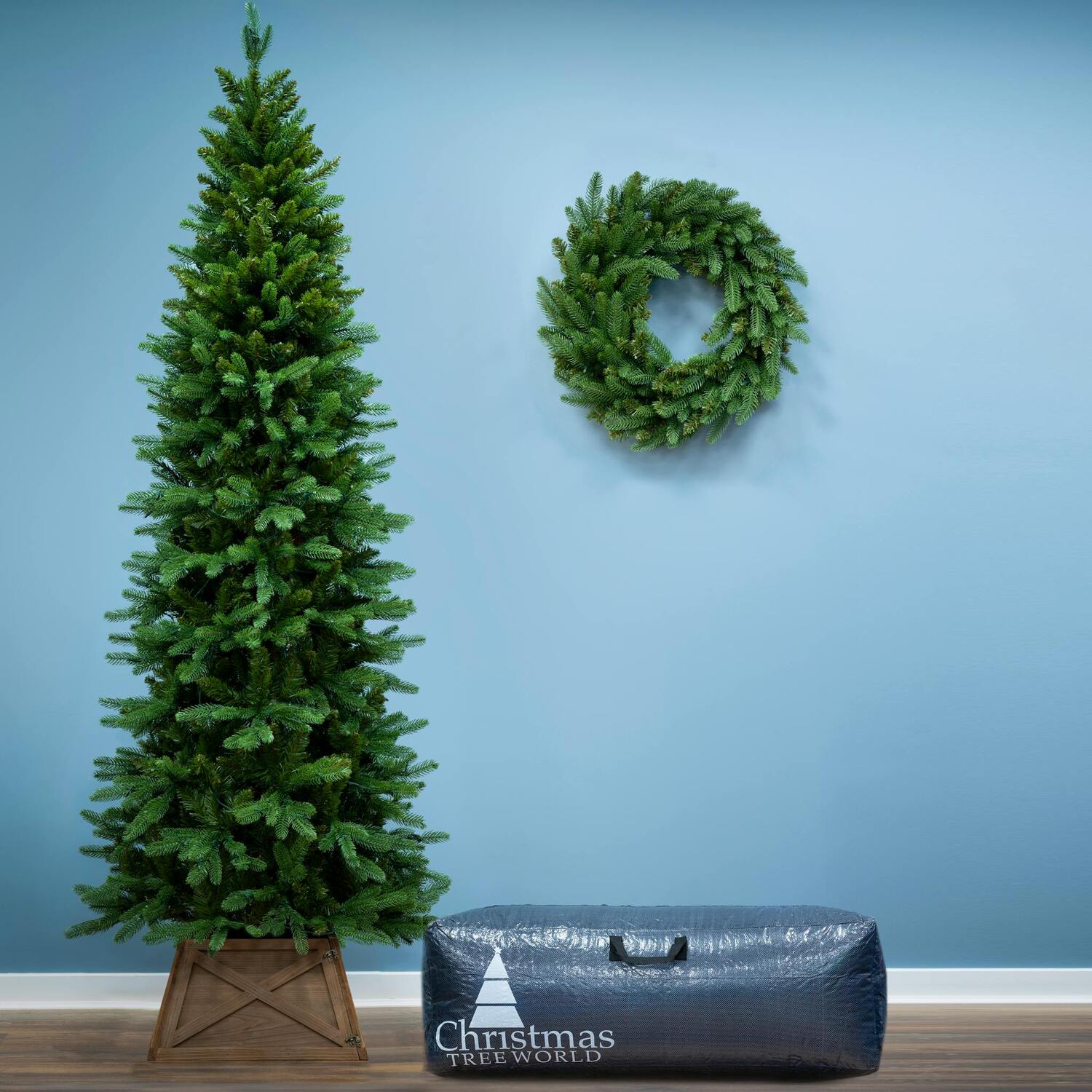 Christmas Tree World Green The 6Ft Ultra Slim Mixed Pine And Storage Bag Bundle - Image 3