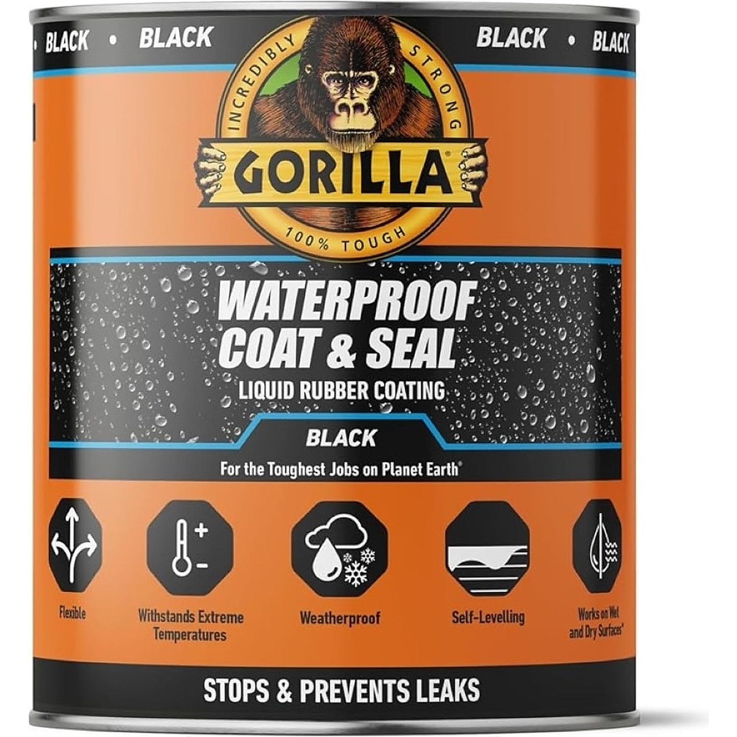 Gorilla Waterproof Coat & Seal Black 946Ml - Image 2