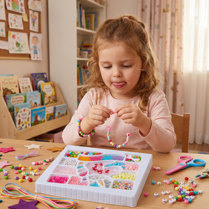DIY Jewellery Making Kit for Kids with Colourful Beads