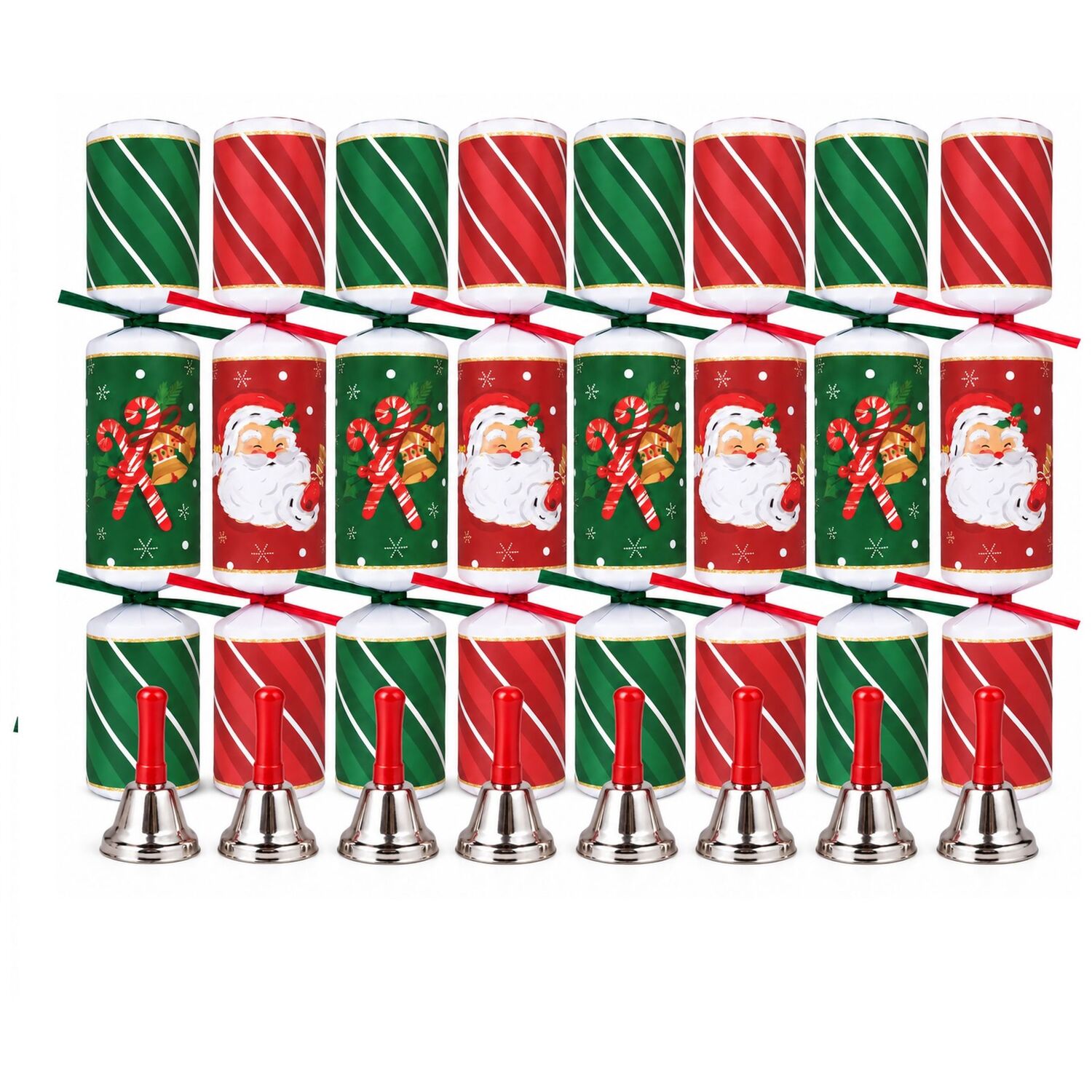 B&Q - 8 Musical Christmas Crackers Jingle Bell Orchestra Family Party Game - Image 2