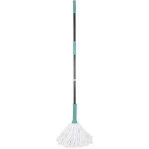 Super Absorbent Easy Twist Microfibre Floor Mop, Turquoise and Grey