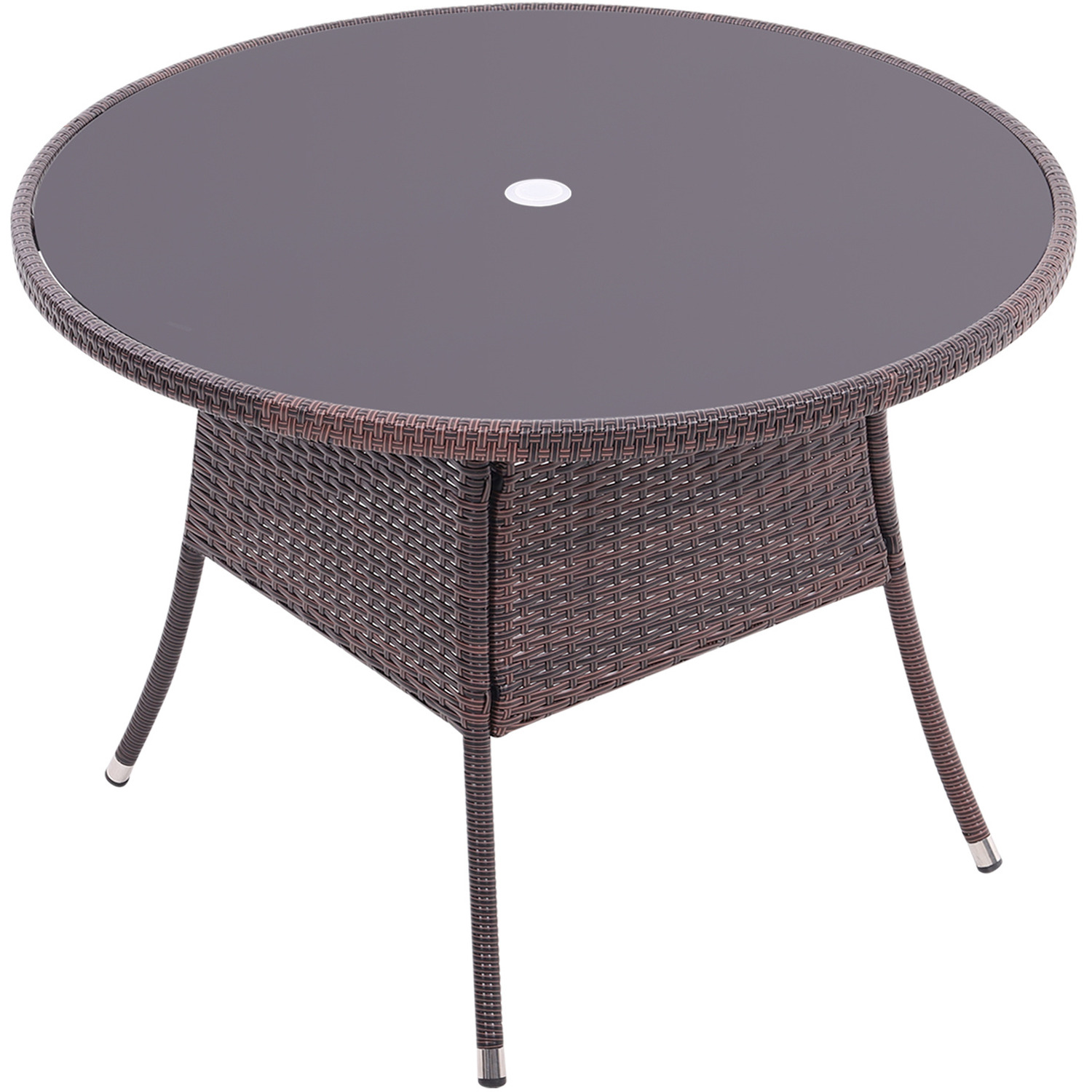 Rattan Dressing Garden Coffee Table - Brown 20 1kg
