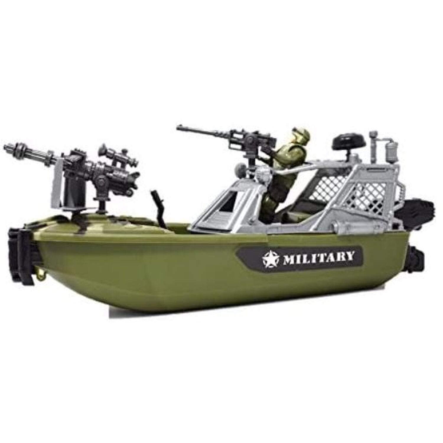 Image of Play Speedboat Army Toys For Boys - Camouflage