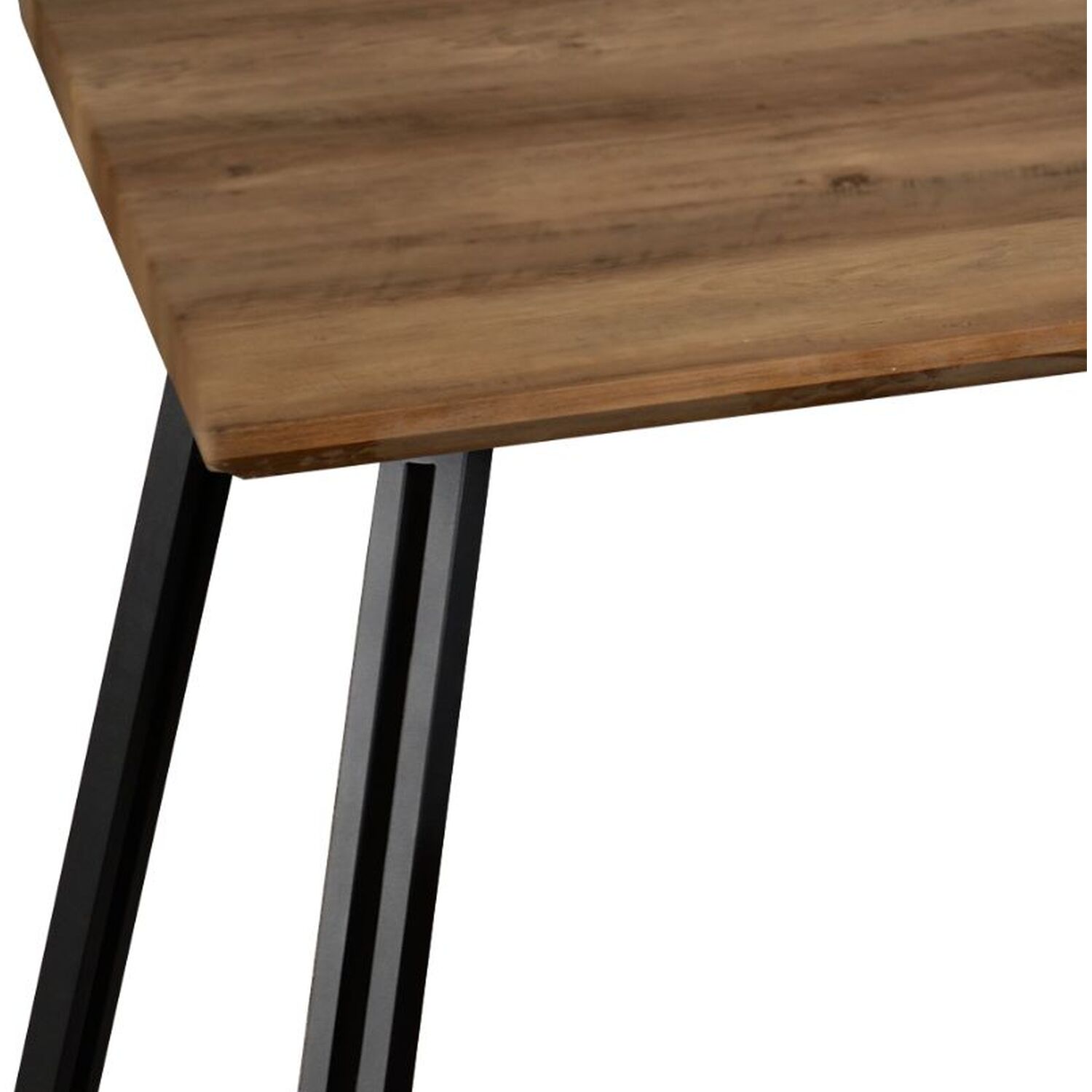 Quebec Straight Edge Dining Table Medium Oak Effect - Medium Oak Effect