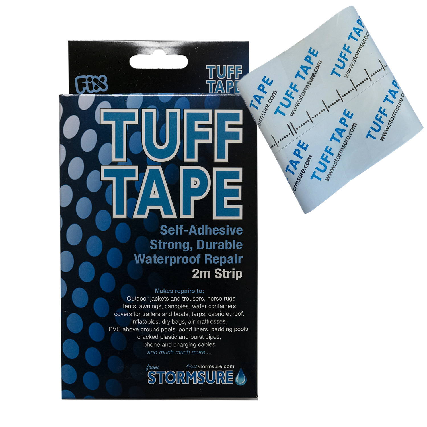 Tuff Tape Self Adhesive Waterproof Repair Strip 2m - Clear