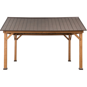 Sand copper / 404cm Cedar wood Gazebo, Anthracite shot 2957559
