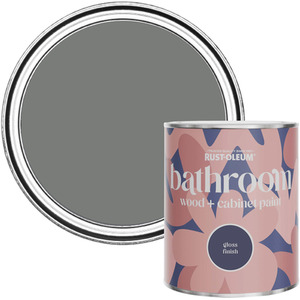 Rust-Oleum Bathroom Wood  Cabinet Paint in Gloss Finish - Torch Grey 750ml
