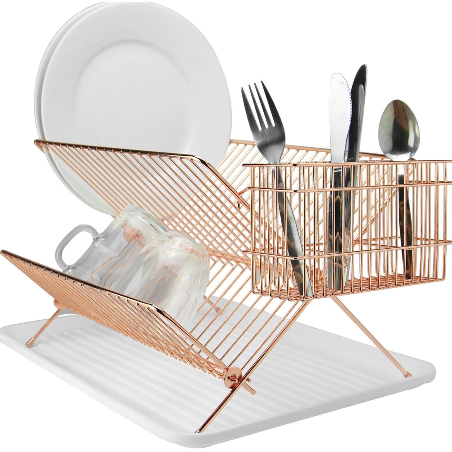 Image of Folding Wire Drainer Rose Gold -&hellip;