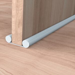 Energy Saving White TwinTube Internal Under Door Bottom Premium Draught Excluder
