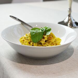 Classic White Pasta Bowls - 25.5cm