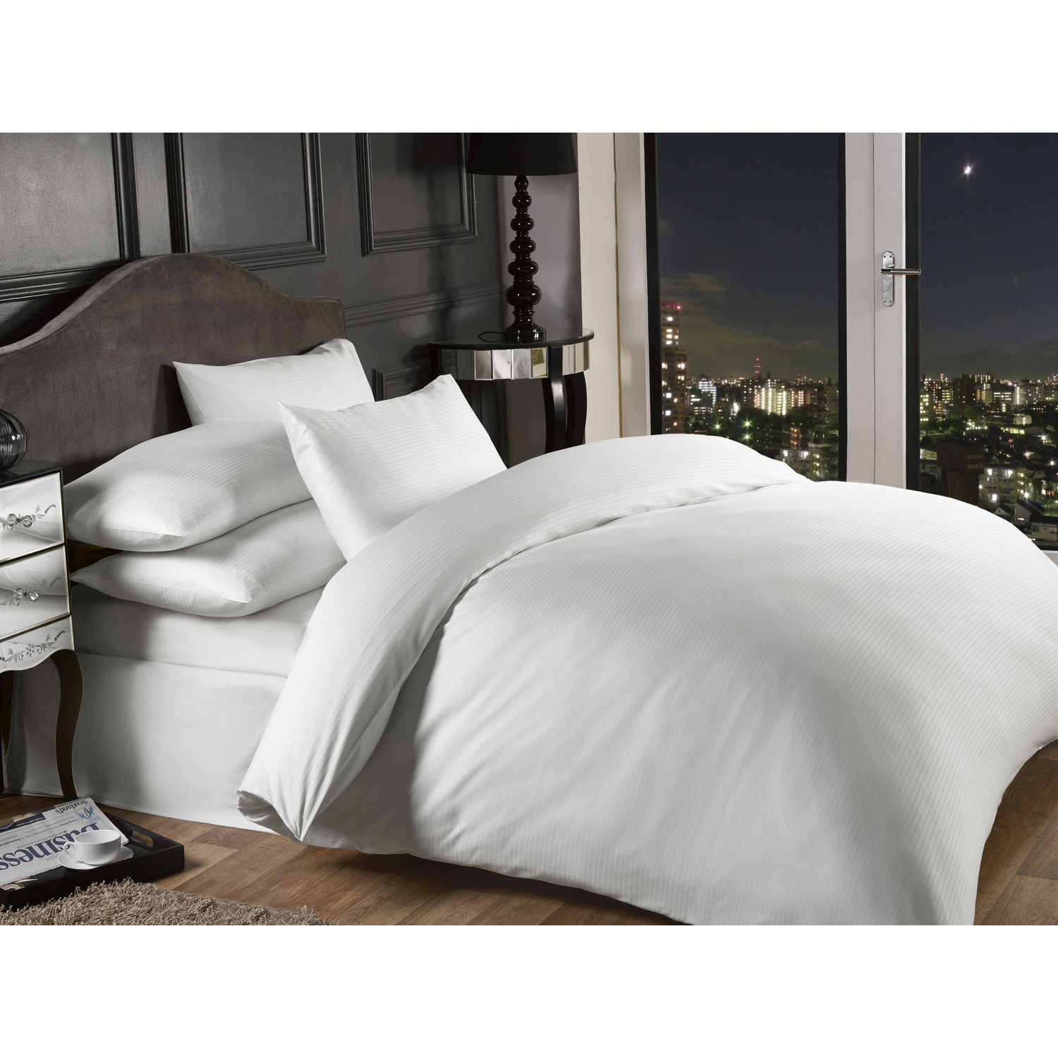 Grosvenor Fitted Sheet - White Superking