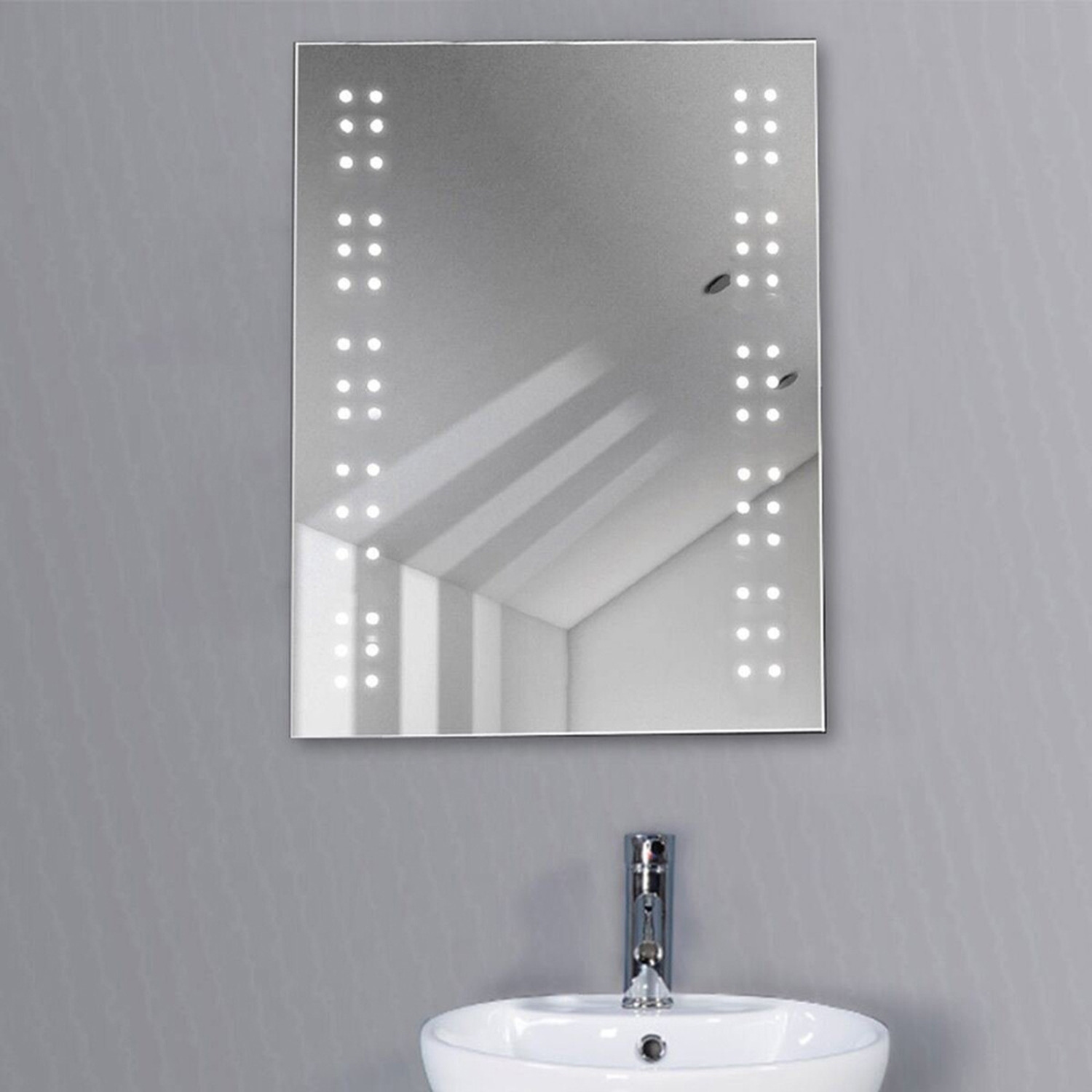 Led Bathroom Makeup Mirror Cabinet - White