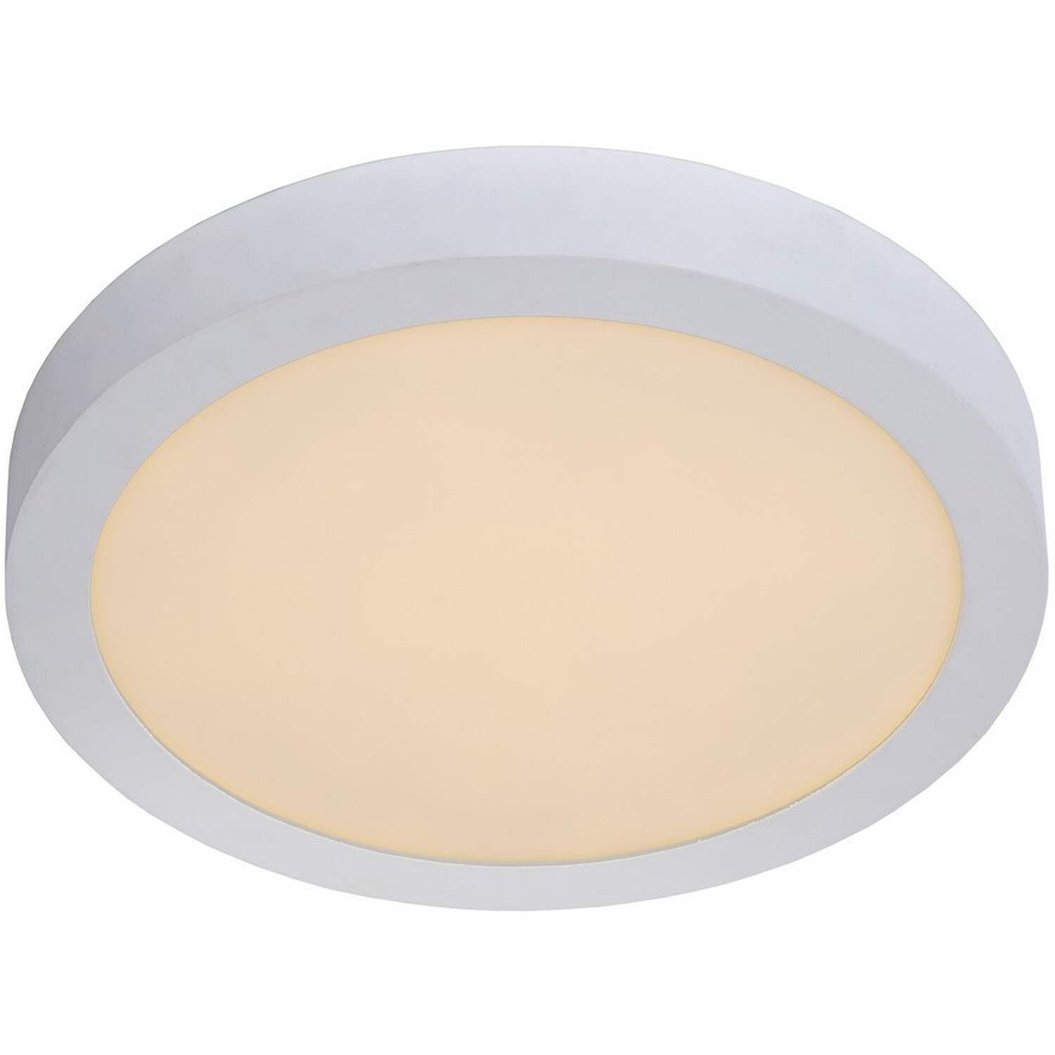 Brice-Led 30cm Modern Flush Ceiling Light White IP44 - White thumbnail