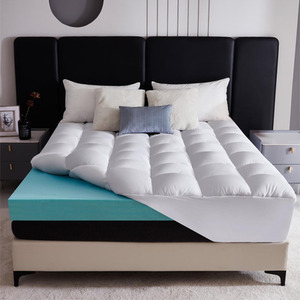 Combination Memory Foam and Microfibre Mattress Topper