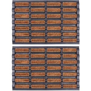 Heavy Duty Scraper Door Mat 60cm x 40cm Pack of 2