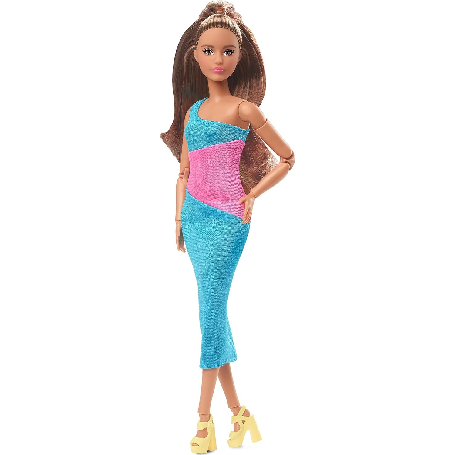 Image of Barbie Signature Looks Brunette Model Doll - Blue