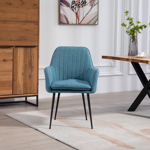 Set of 2 Carrara Fabric Dining Chairs