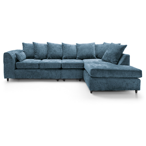 Harriet Crushed Chenille Large Right Facing Corner Sofa 
